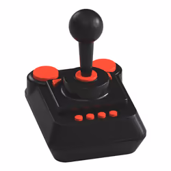 Retro-Bit Controller The C64 Joystick, Joystick, PC, Avec fil, Noir, Rouge, Plastique, Cable