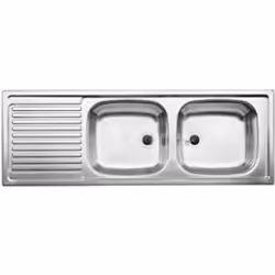 BLANCO EZS 12 x 4-2, Acier inoxydable, 2 bols, 370 x 340 mm, 15 cm, 370 x 340 mm, 15 cm