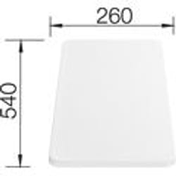 BLANCO 210521 planche à découper pour cuisine Blanc