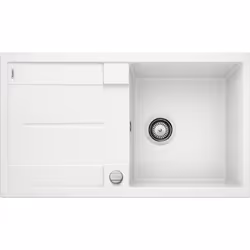 BLANCO METRA 5 S, Rangement au-dessus de l’évier, Silgranit, Blanc, Réversible, 50 cm, Allemagne