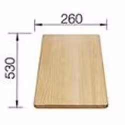 BLANCO 218313, Bois, Bois, 530 mm, 260 mm