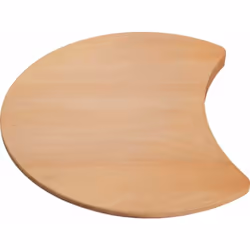 Planche à découper en bois conception hêtre massif conçu pour les éviers des gammes Rondoset et Rondoval diamètre 410 mm