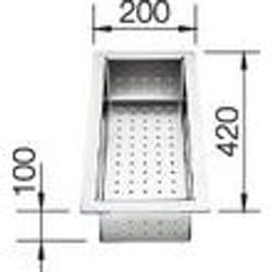BLANCO 219649 passoire Acier inoxydable