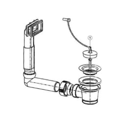 Blanco Siphon Bonde à Bouchon