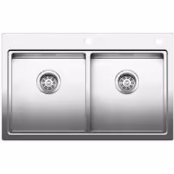 BLANCO Divon 8-if, Acier inoxydable, 2 bols, 370 x 368 mm, 370 x 368 mm, 860 mm, 510 mm