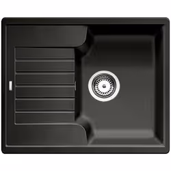 Évier de cuisine Zia 40 S couleur anthracite matériau SILGRANIT® PuraDur® convient pour montage sur plan largeur minimale du  ...