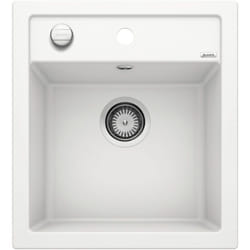 Blanco Evier DALAGO 45 PuraDur en Silgranit avec vidage automatique 46.5x51cm, Blanc (517160)