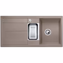 BLANCO Metra 6S, Gris, 2 bols, 360 x 430 mm, 170 x 285 mm, 8,89 cm (3.5"), 1000 mm