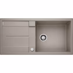 Caractéristiques de la gamme METRA - Une grande cuve très profonde - Design contemporain et épuré - Egouttoir pratique, utili ...