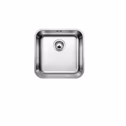 BLANCO SUPRA 400-U, Evier encastré, Carré, Acier inoxydable, Acier inoxydable, 1 bols, Carré
