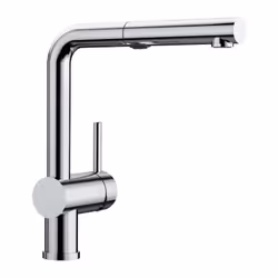 Mitigeur BLANCO LINUS-S Vario Chrome à douchette double jets 518406 Design minimaliste Douchette amovible en métal Deux types ...