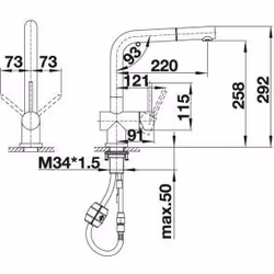 BLANCO 518716 robinet de salle de bain Acier inoxydable