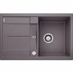 Caractéristiques de la gamme METRA - Une grande cuve très profonde - Design contemporain et épuré - Egouttoir pratique, utili ...