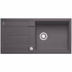BLANCO Metra 5 S, Granit, Gris, 1 bols, 390 x 430 mm, 860 mm, 500 mm