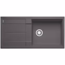 BLANCO METRA XL 6 S, Evier à poser, Rectangulaire, Gris, 1 bols, Rectangulaire, 490 x 430 mm