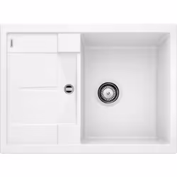 Caractéristiques de la gamme METRA - Une grande cuve très profonde - Design contemporain et épuré - Egouttoir pratique, utili ...