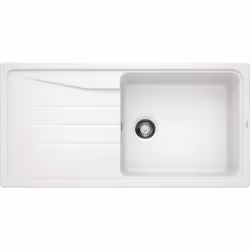 BLANCO SONA XL 6 S, Evier encastré, Rectangulaire, Silgranit, Blanc, 1 bols, Rectangulaire