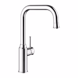 BLANCO LIVIA-S Chrome 521288 Combinaison d'un design moderne et d'éléments classiques Haut bec avec douchette extractible Car ...