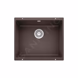 Évier de cuisine Rotan 500 U, sans égouttoir couleur café matériau SILGRANIT® PuraDur® convient pour un montage sous plan de ...