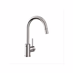 Mitigeur Mida-s chromé - Col de cygne orientable à 360° avec douchette amovible - Bec d?écoulement particulièrement haut pour ...
