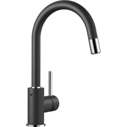 Mida s - Robinetterie d'évier avec douchette extractible, anthracite/chrome 521455 - Blanco