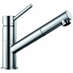 Kano s - Mitigeur d'évier avec douchette extractible, chrome 521503 - Blanco