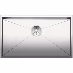Évier de cuisine Zerox 700 U évier sans égouttoir convient pour un montage sous plan de travail largeur minimale du sous-meub ...