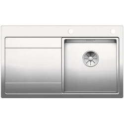 Divon ii - Évier, 86x51 cm,avec égouttoir et commande excentrique , inox 521658 - Blanco