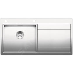 Blanco Divon II - Évier, 1000x510 mm,avec égouttoir et commande excentrique , inox 521659