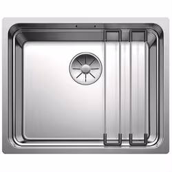Evier à encastrer BLANCO 521840 - Gris - Inox - Rectangulaire - Réversible - 1 bac - 50x100 cm