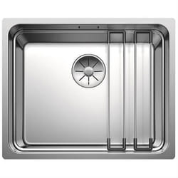Evier à encastrer BLANCO 521840 - Gris - Inox - Rectangulaire - Réversible - 1 bac - 50x100 cm