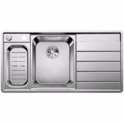 Évier de cuisine Axis III 6 S-IF avec planche à découper et bac amovible universel matériau : inox à brillance satinée montag ...