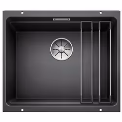 Évier de cuisine Etagon 500-U couleur anthracite matériau SILGRANIT® PuraDur® convient pour un montage sous le plan de travai ...