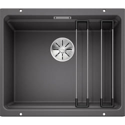 Blanco - Etagon 500 - Évier en Silgranit, 53x46 cm, avec rail, gris rocher 522228