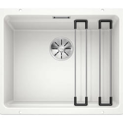 Etagon 500 - Évier en Silgranit, 53x46 cm, avec rails, blanc 522231 - Blanco