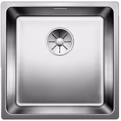 Évier de cuisine Andano 400 IF conception inox à brillance satinée convient pour un montage par le haut ou à fleur de plan de ...