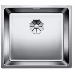 Évier de cuisine Andano 450 U conception inox à brillance satinée convient pour un montage sous le plan de travail évier un b ...