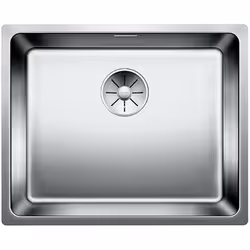 Évier de cuisine Andano 500-IF conception inox à brillance satinée convient pour un montage par le haut ou à fleur de plan de ...