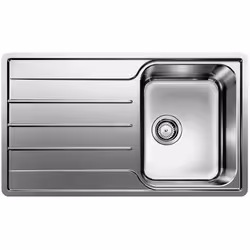 Évier de cuisine Lemis 45 S-IF conception inox brossé orientation de l’évier - conception réversible convient pour un montage ...
