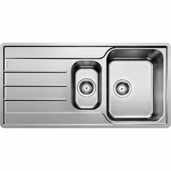 Évier de cuisine Lemis 6 S-IF conception inox brossé orientation de l’évier - conception réversible convient pour un montage  ...