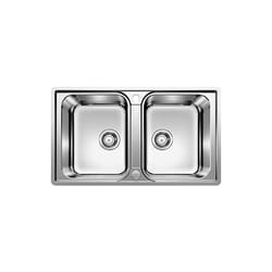 Lemis 8 - Évier, 86x50 cm, inox brossé 523039 - Blanco