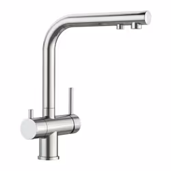 Mitigeur BLANCO FONTAS II PVD Steel 523129 Mitigeur 2 en 1 pratique Levier de commande eau chaude/froide à droite et levier d ...