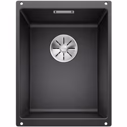 Évier de cuisine Subline 320-U avec vidage InFino® couleur anthracite matériau SILGRANIT® PuraDur® l’évier convient pour un m ...