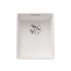 Évier de cuisine Subline 320 F couleur : blanc matériau : SILGRANIT® PuraDur® conçu pour un montage sous ou à fleur de plan d ...