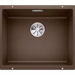 Évier de cuisine Subline 500 U, InFino® couleur café matériau SILGRANIT® PuraDur® convient pour un montage sous plan de trava ...
