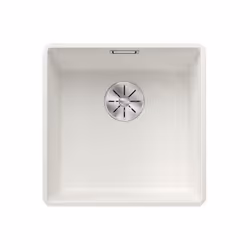 Évier de cuisine Subline 400 F couleur : blanc matériau : SILGRANIT® PuraDur® conçu pour un montage sous ou à fleur de plan d ...