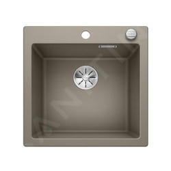 Pleon 5 - Évier en silgranite, 515x510 mm, InFino, tartufo 523683 - Blanco