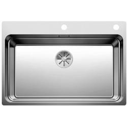 Etagon 700 - Évier 74x50 cm avec commande excentrique et rails, inox 524274 - Blanco