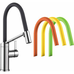Blanco - Viu s - Mitigeur d'évier avec bras flexible, chrome 524813