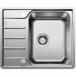 Évier de cuisine Lemis 45 S-IF Mini finition : inox brossé orientation de l’évier - conception réversible convient pour un mo ...